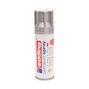 Edding permanent spray 5200, 200 ml, zilver mat - blauw Papier 4004764967254