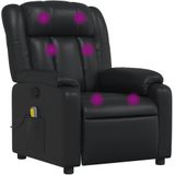 vidaXL Massagestoel verstelbaar kunstleer zwart - 373567