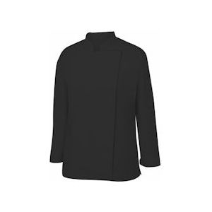 METRO Professional Koksjack, polyester/katoen, met lange mouwen, voor dames, maat M, zwart/grijs - M zwart Polyester 186454