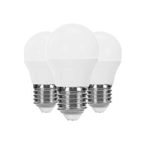 Pak 3 Lampen LED bolvormige E27 6W Equi.40W 470lm 4000K 15000H Primer Leader - wit Polycarbonaat 8429160594211