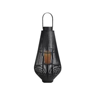 Tarrington House Bamboe lantaarn, 34,5 x 34,5 x 70 cm, zwart - zwart Bamboe 4337255658523
