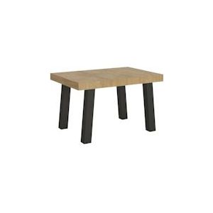 Itamoby Uitschuifbare tafel 90x140/244 cm Brug met antraciet naturel eiken structuur - 8058994303999
