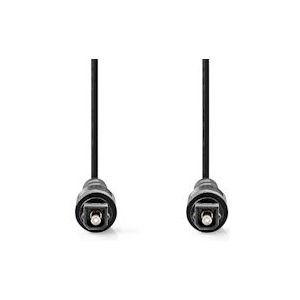 Nedis Optische Audiokabel - TosLink Male - TosLink Male - 2.00 m - Rond - PVC - Zwart - Doos - 5412810288458