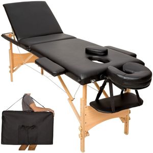 HELLOSHOP26 Zwarte 3-zone massagetafel met draagtas 08_0000467 - 3000091491531