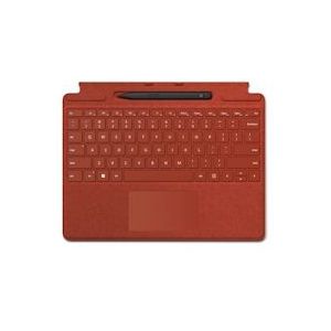 Microsoft Surface Pro Signature Type Cover + Pen - Qwerty - Poppy Red - 0889842772746
