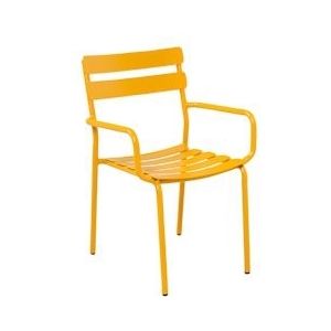 Oviala Business Mosterdgele aluminium terrasstoel - geel 110993