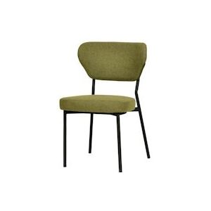 Duko Stapelbare stoel gestoffeerd - Groen - groen 8719979479862