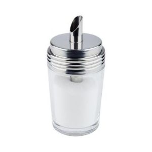 APS suikerdoseerapparaat/suikerdispenser/suikerstrooierØ 6,5 cm, H: 14,5 cm - transparant Glas 40508