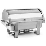 Rolltop-Chafing dish Gastronorm 1/1, HENDI, 9L, 590x340x(H)400mm - Roestvrij staal 18/0 470206