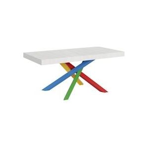 Itamoby Uitschuifbare tafel 90x180/440 cm Volantis Veelkleurige structuur Aswit 4/B - VE180TAV4B440-BF
