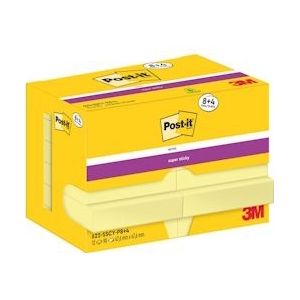 Post-It Super Sticky Notes, 90 vel, ft 47,6 x 47,6 mm, geel - 4064035065720