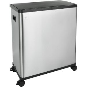 SVITA SR2X30 - Afvalbak - Zilver - Roestvrij staal - 60 liter