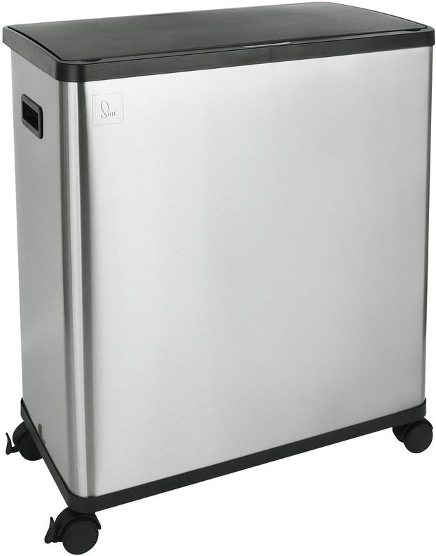 SVITA SR2X30 - Afvalbak - Zilver - Roestvrij staal - 60 liter