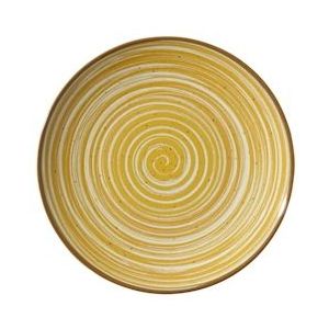 METRO Professional Dessertbord Madleen, steengoed, Ø 20 cm, geel, 6 stuks - geel Steengoed 483803