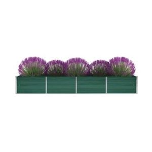 vidaXL-Plantenbak-verhoogd-320x80x45-cm-gegalvaniseerd-staal-groen