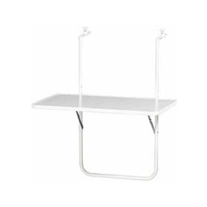 ALCO Balkon hangtafel 60x40 cm, wit - wit 619627