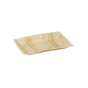 Natureko Palmblad bord "Cuadra" 16x24cm (100 stuks) - bruin Bagasse 801720