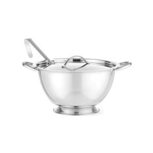 Soep tureen, HENDI, 2,7L, Ø¸270x(H)175mm - Roestvrij staal 434208