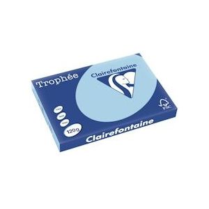 Clairefontaine Trophée Pastel, gekleurd papier, A3, 120 g, 250 vel, blauw - 3329680134803