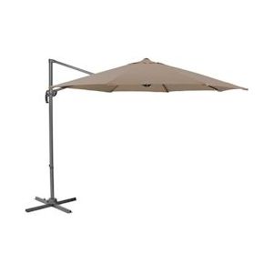 SVITA Verkeerslicht parasol 3m parasol aluminium draaibare parasol tuin terras balkon taupe - grijs Polyester 90542