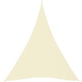 vidaXL Zonnescherm driehoekig 5x6x6 m oxford stof crèmekleurig - beige 135236