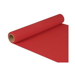 PAPSTAR, Tafellopers "ROYAL Collection" 5 m x 40 cm rood - rood Papier 82215