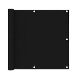 vidaXL Balkonscherm 90x600 cm oxford stof zwart - zwart 135063
