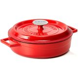 LAVA - Gietijzeren Pot - Rood - Gietijzer - 24 cm - Vaatwasmachinebestendig