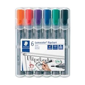 Staedtler merkstift Lumocolor Flipchart 6 stuks - 356 WP6