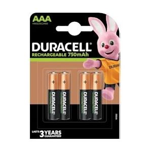 Duracell oplaadbare batterijen Recharge Plus AAA, blister van 4 stuks - 5000394090231