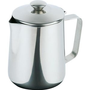 APS koffiepot/ mikepot/ theepot 0,9 liter, Ø 10,5 cm, H: 15,5 cm - zilver Roestvrij staal 10325