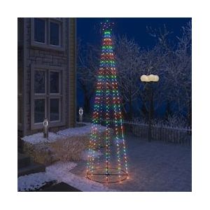 vidaXL Kegelkerstboom 400 LED's 100x360 cm meerkleurig - 51291