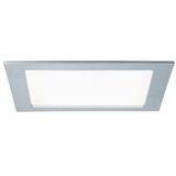 Paulmann LED-inbouwpaneel IP44 hoekig 220x220mm  16,5W 1450lm 4000K Chroom mat 92078 - zilver 92078