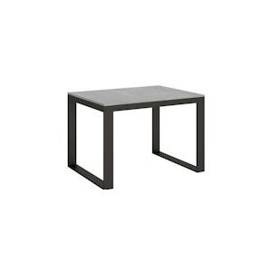 Itamoby Uitschuifbare tafel 90x120/380 cm Tecno Evolution Cement Antraciet Structuur - 8050598003138