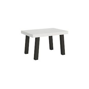 Itamoby Uitschuifbare tafel 90x120/224 cm Witte As Brug Antraciet Structuur - 8058994303944