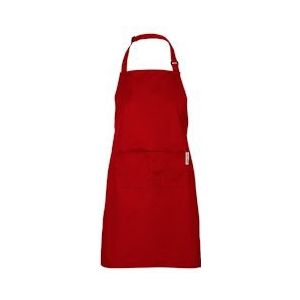 Chefs Fashion - Keukenschort - Rood Schort - 2 zakken - Simpel verstelbaar - 71 x 82 cm