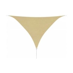 vidaXL Zonnescherm driehoekig 3,6x3,6x3,6 m oxford stof beige - beige 42295