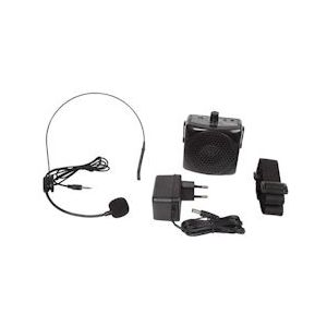 HQ Power Draagbare stemversterker, met headset en draagriem, 5 W, zwart - HQPA10001