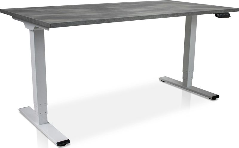 Lineaflex - MRC Comfort - Zit-Sta Bureau - Wit - Elektrisch - Geheugenfunctie