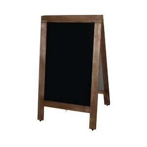 Olympia houten stoepbord 85x50cm - zwart GG108