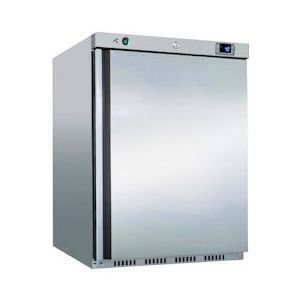 Statische koelkastkast inox capaciteit 150 liters - 630x600x850 mm - 90 W 230/1V - 73608409 Eurast - Roestvrij staal 73608409