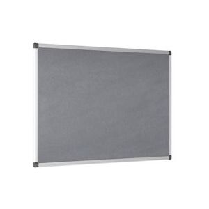 Bi-Office Maya Grijs Viltbord Met Aluminium Omlijsting, 120x120 cm - grijs Weefsel FA3842170