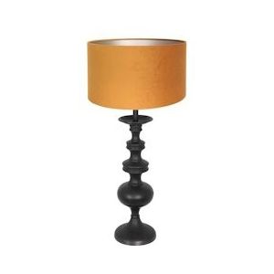 Anne Light & home Tafellamp 3484ZW dimbaar 1-l. E27-fitting - zwart Multi-materiaal 3484ZW