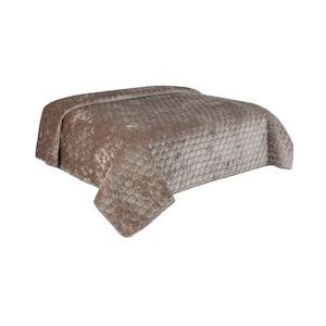 Unique Living  Bedsprei Peggy 170x220cm taupe - bruin 8714503342803