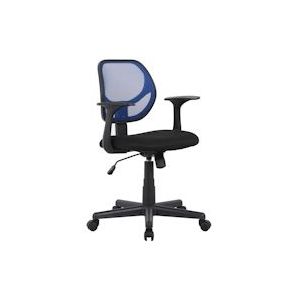 SIGMA Bureaustoel SC 17, PP / nylon, 61,5 x 52 x 96,5 cm, verstelbare zithoogte, zwart / blauw - zwart Multi-materiaal 4067373048592