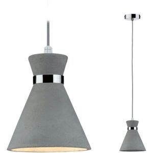 Paulmann Hanglamp Verve IP44 E27  max. 20W Grijs#Chroom dimbaar 70890 - grijs Steen 70890