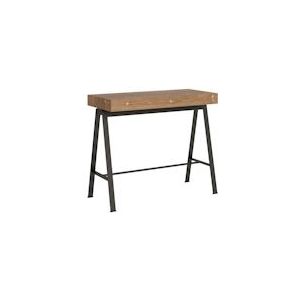 Itamoby Uitschuifbare console 90x40/290 cm Premium bank in antraciet sparrenstructuur - VE090COBAN180-AT-FO-AN