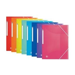 Oxford Urban elastomap, voor ft A4, geassorteerde transparante kleuren, Pak van 10 - 3045050456367