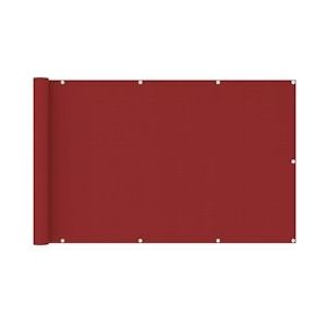 vidaXL Balkonscherm 120x600 cm HDPE rood - rood 311015