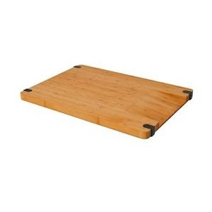 Massief Houten Snijplank met Uitloop - 44x30x2cm Anti-slip Bamboe Keukenplank XL Dulcimer